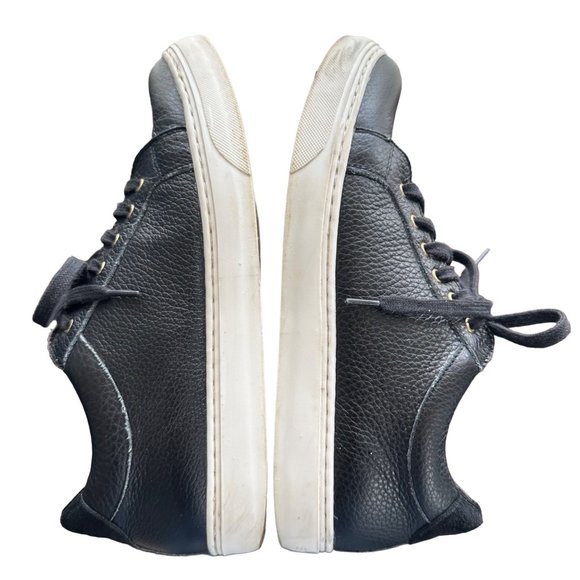 Sarah Flint The Perfect Sneaker Black Leather Lace-up Pointed Toe Size 39 US 8.5 - Picture 7 of 11